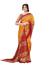 Vamika mustard Printed Art Silk Saree