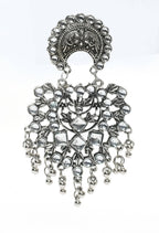 Mominos Fashion Johar Kamal Silver Color Base With Kundan Earrings - Distacart