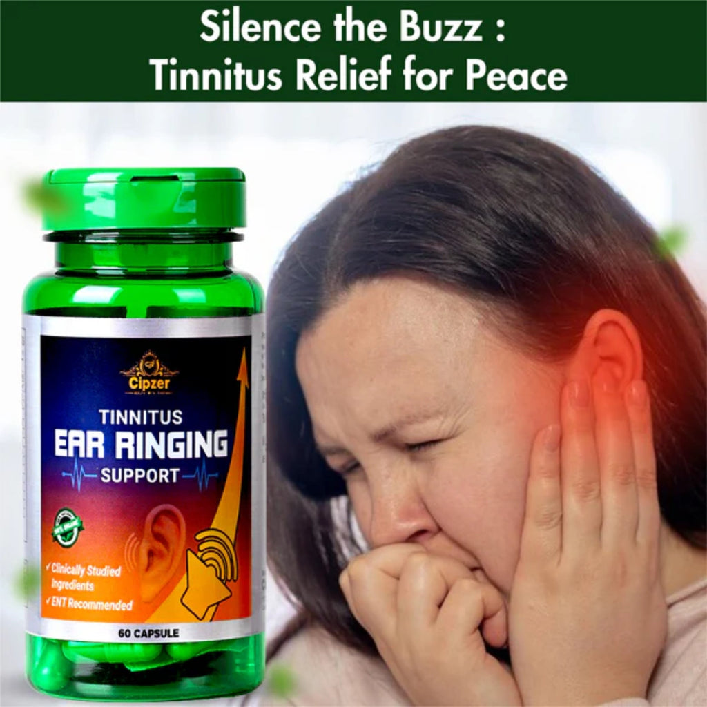 Cipzer Tinnitus Ear Ringing Support Capsules - Distacart
