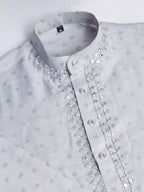 Vastranavya Exclusive Festival Wear Viscose Mirror Work on Self Weaving Kurta Only