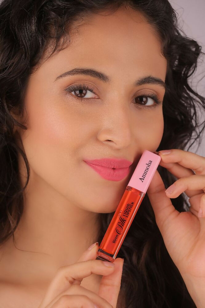 Ammoha Cosmetics Long-Lasting, Matte-Finished Spring Flamingo Color Liquid Lipstick