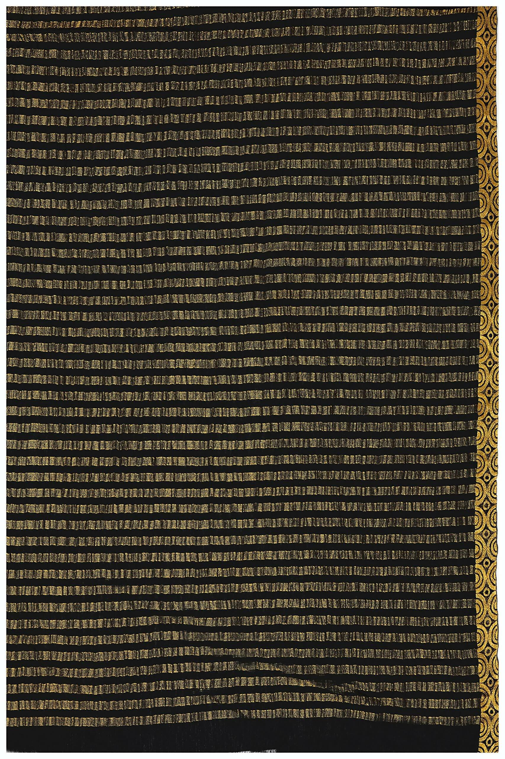 Mimosa Women's Banarasi Chiffon Black Saree - Distacart