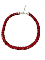Inhanns Noor-E-Jalwa – Handmade Crystal Bead Necklace -Adjustable - Maroon Only Necklace