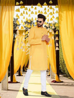 Even Apparels Pure Cotton Yellow Kurta - Yellow