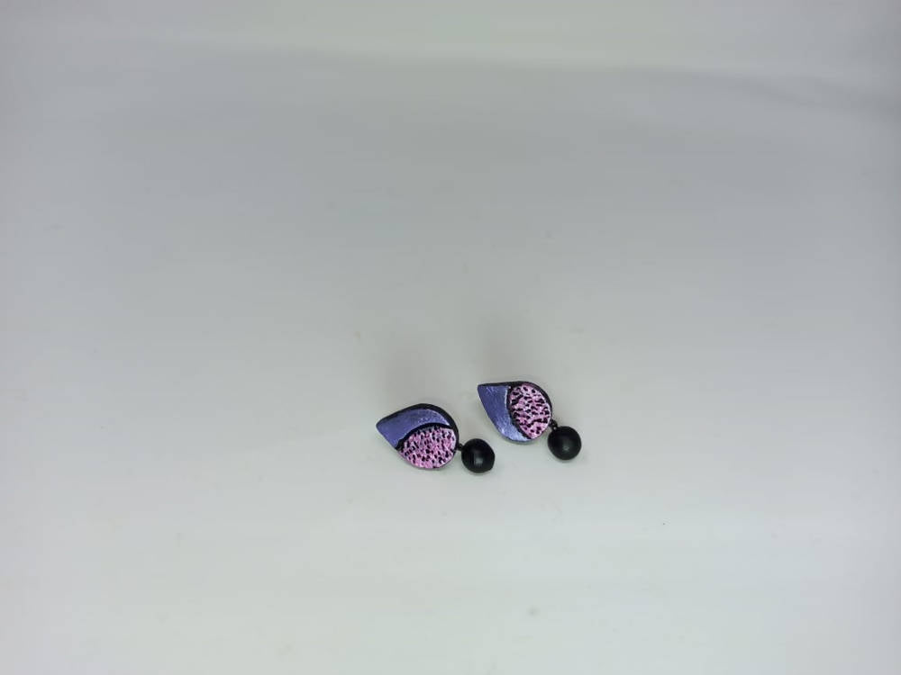 Terracotta Water Drop Ear Studs