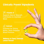 Nutriburst Healthy Muscles & Bones Gummies With Calcium & Vitamin D - Distacart