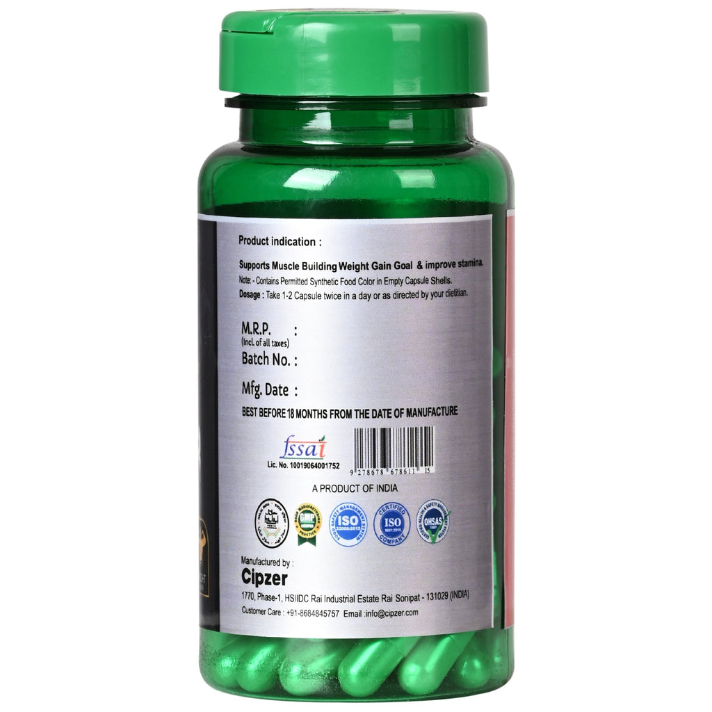 Cipzer Weight Gainer Capsules - Distacart