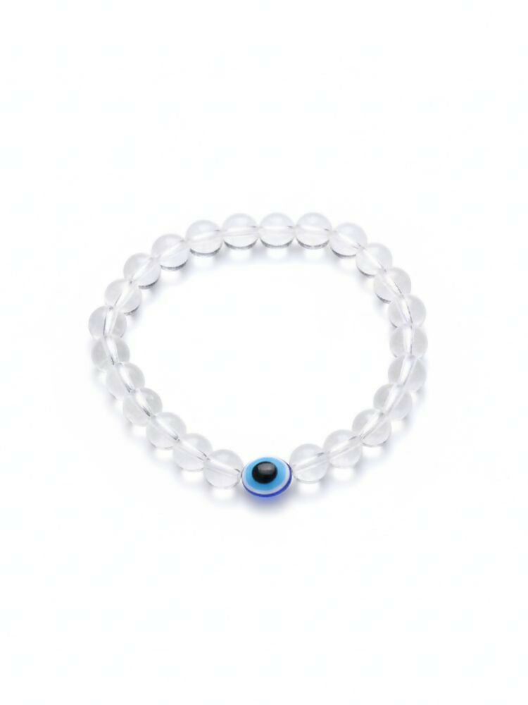 NVR White Crystal Evil Eye Bracelet for Men & Women - Distacart