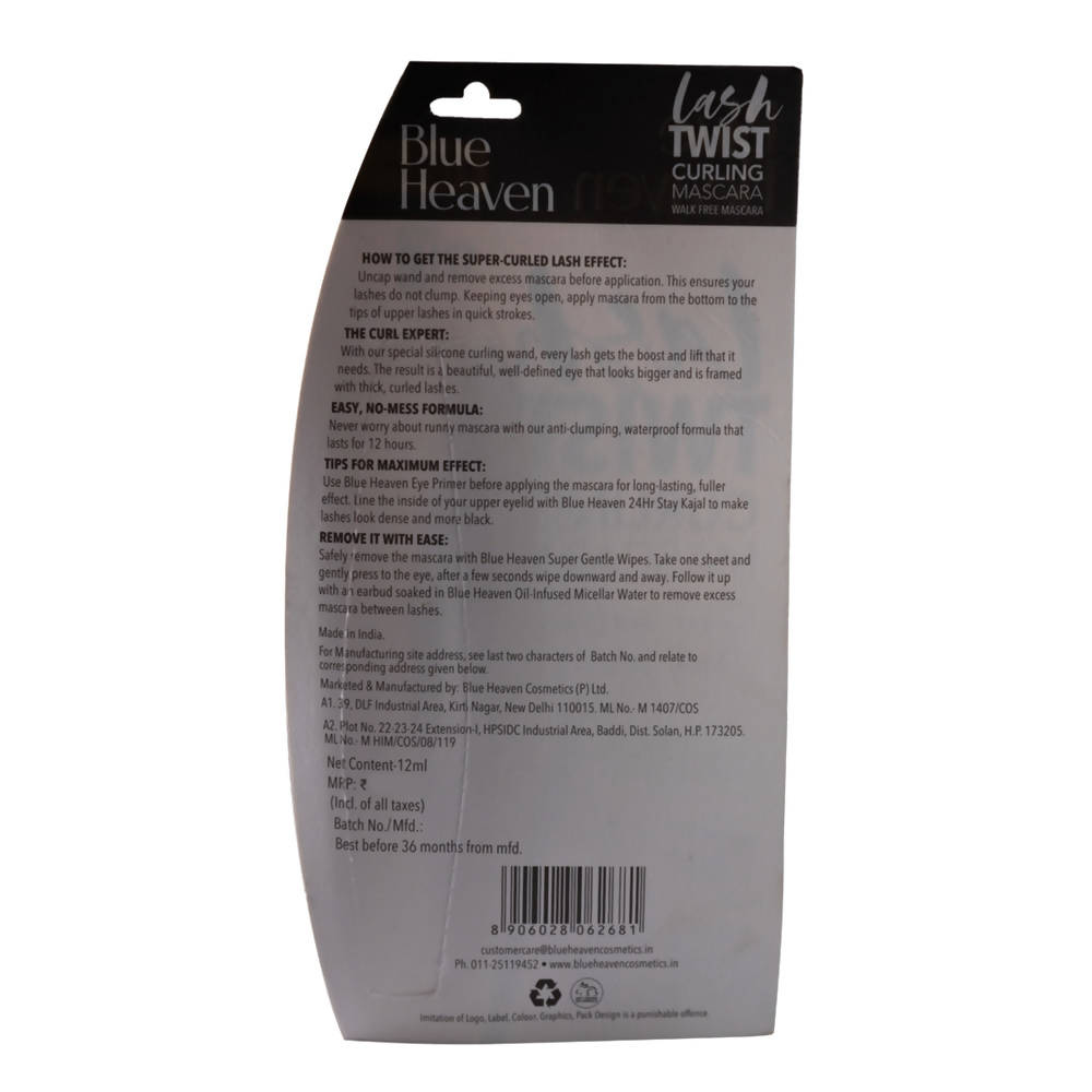 Blue Heaven Lash Twist Curling Mascara 12 ml