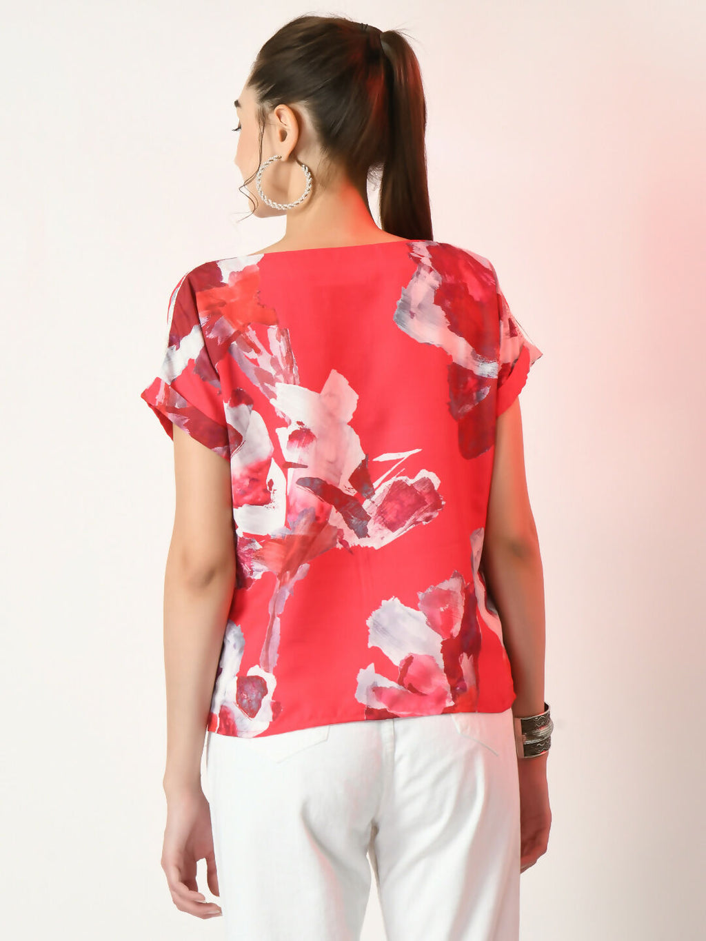 Myshka Women's Pink Printed Top