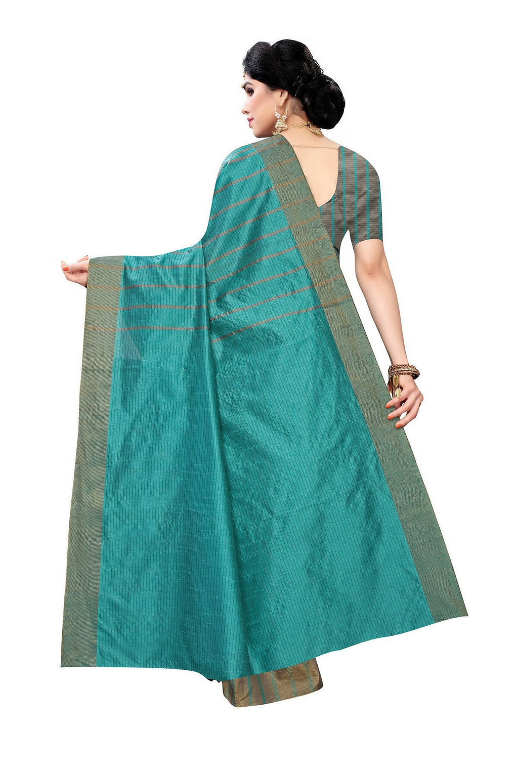 Vamika Cotton Silk Weaving Paithani Rama Saree (Paithani Rama) - Distacart