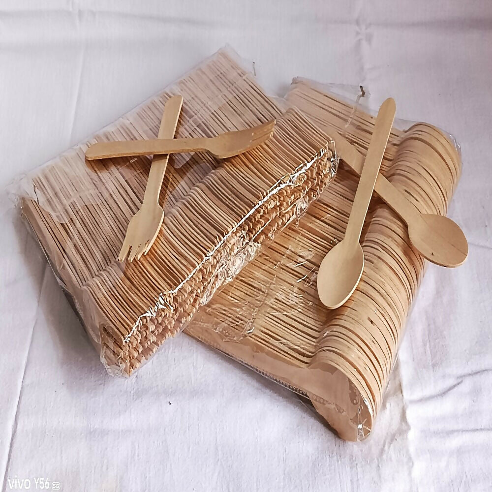 Eco friendly Wooden Spoon & Fork Combo
