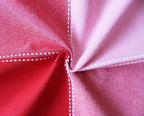 Airwill 100% Cotton Checkered Pattern 4 Seater Square Table Cover - Red & Pink
