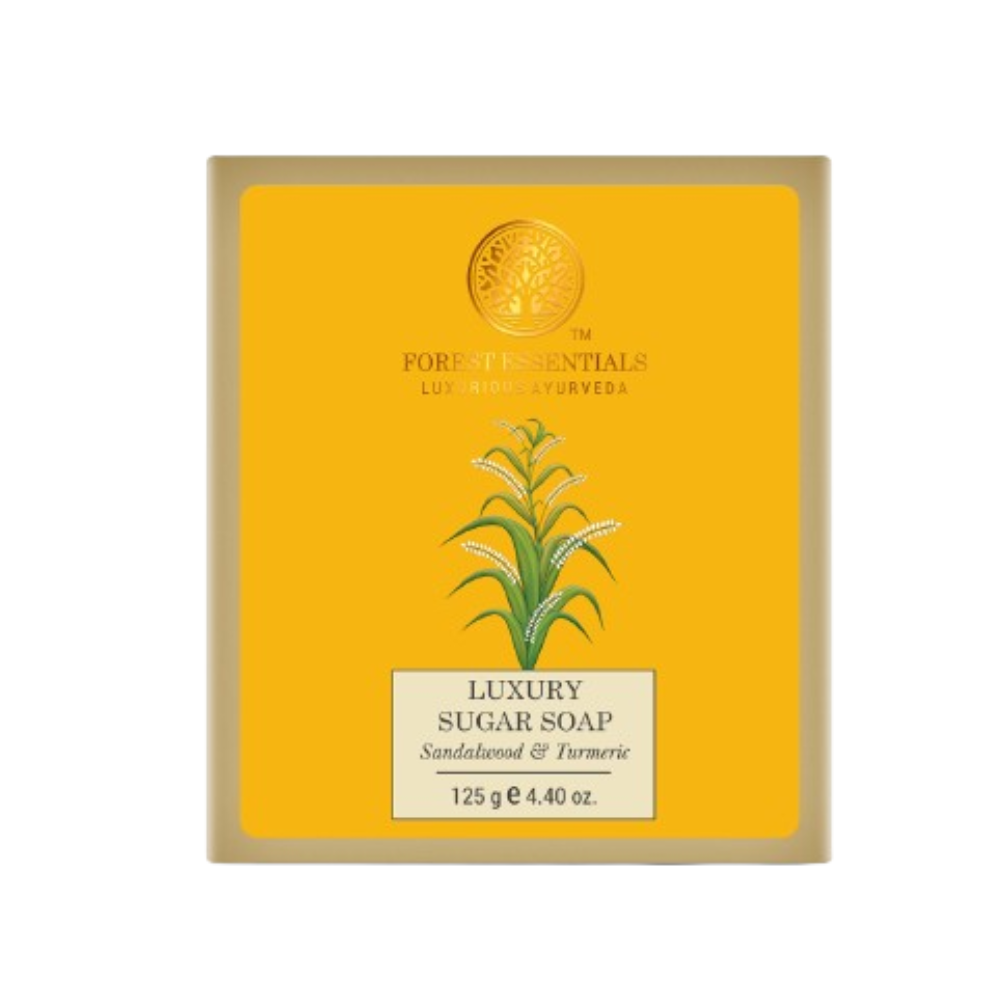 Forest Essentials Luxury Sugar Soap Sandalwood & Turmeric