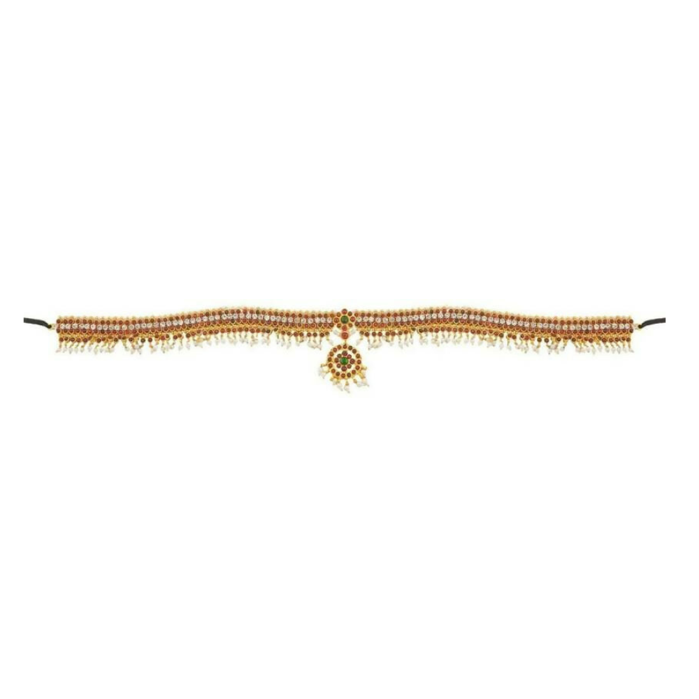 Elite trade Metal Copper Gold Green White Jewel Set - Distacart