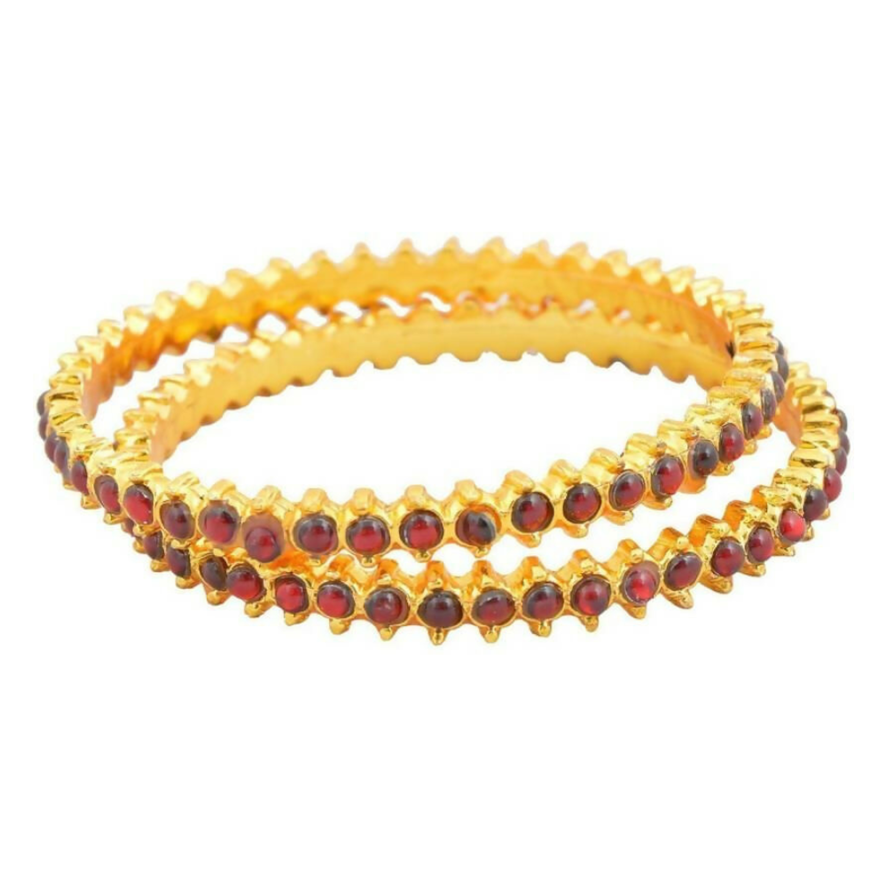 Elite trade Metal Copper Gold Green White Jewel Set - Distacart