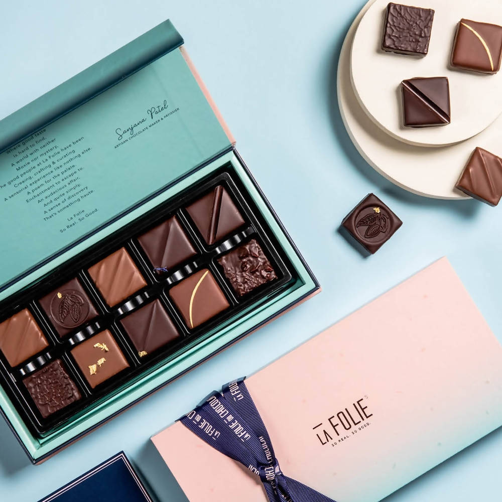 La Folie Box Of 10 - Ganaches (Assorted)