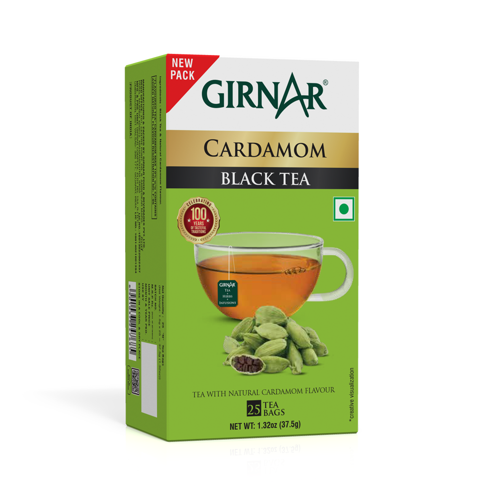 Girnar Black Tea Bags - Elaichi - Distacart