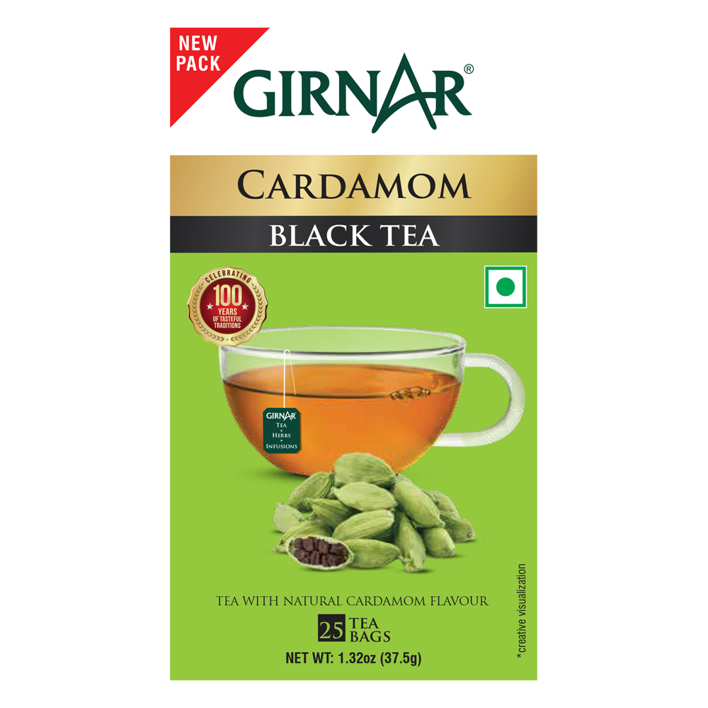 Girnar Black Tea Bags - Elaichi - Distacart