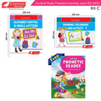 Cardinal Books Preschool Learning Junior KG (LKG) Kit C Set of 16| Ages 4-5 Years| Alphabet| Number| Rhymes and Stories| Phonic| Hindi Varnmala - Distacart