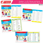 Cardinal Books Preschool Learning Nursery Kit B Set of 8|Alphabet | Numbers| Rhymes & Stories| Colouring| Phonic Book Ages 3-4 Years - Distacart