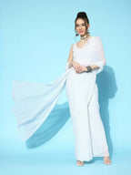 Ahalyaa Women's Traditional wear Saree - White