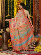 Shree Shyam Fashion Linen Cotton Off White Saree - Distacart