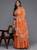 Ahalyaa Women's Traditional wear Lehenga Choli - Orange
