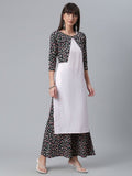 Ahalyaa Light Pink Crepe Solid Kurta And Palazzo Set With Jacket - Distacart
