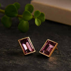 Bling Accessories Swarovski Amethyst Earrings - Distacart