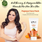 Globus Naturals Papaya Face Pack, For Tan Removal, Age Lock Formula