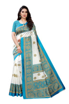 Vamika Rama Green Printed Art Silk Saree