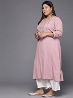 Sztori Embellished Gotta Patti Detail Crepe Kurta - Distacart