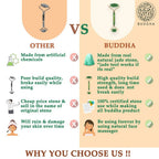 Buddha Natural Green-M Green Jade Face Roller Massager (Green)