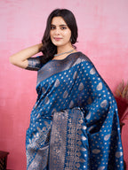 Vedant Vastram Banarasi Silk Fashion Saree - Rama