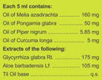 Charak Pharma Imupsora Oil Ingredients