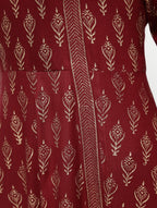Cheera Angrakha All Over Butta Foil Printed Kurta With Beautiful Border Design