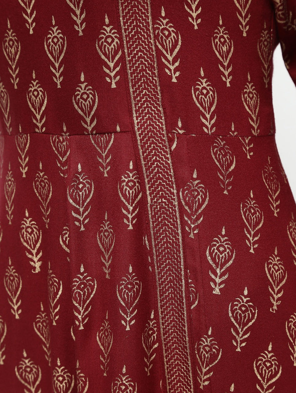 Cheera Angrakha All Over Butta Foil Printed Kurta With Beautiful Border Design