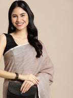 Anaita Chiku Linen Saree With Blouse - Distacart