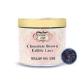 confect chocolate brown edible lace100 gms