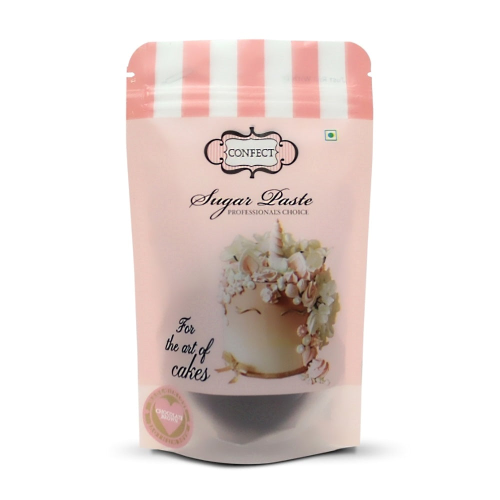 confect chocolate brown nutritional sugarpaste 250 gms