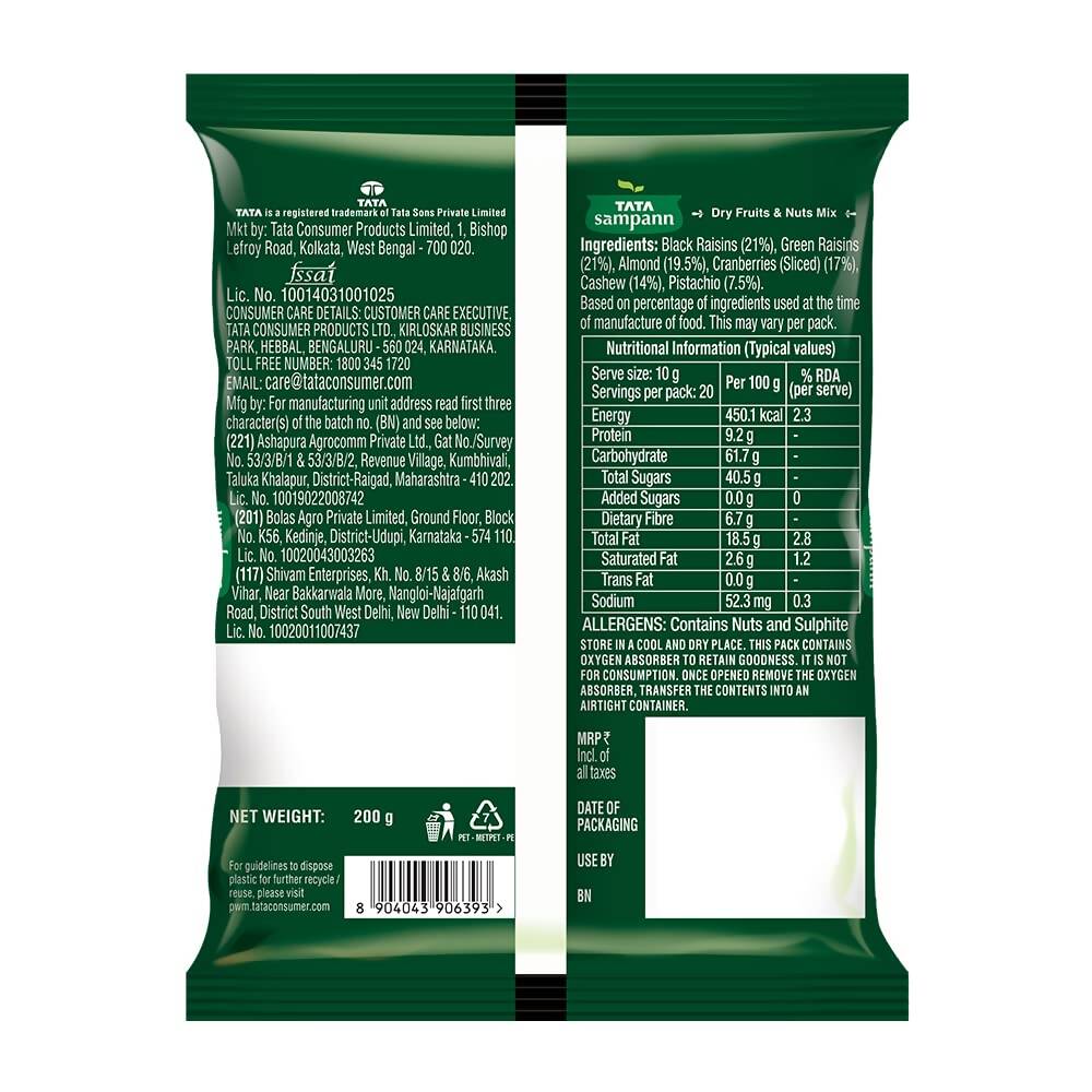 Tata Sampann Dry Fruits & Nuts Mix - Distacart