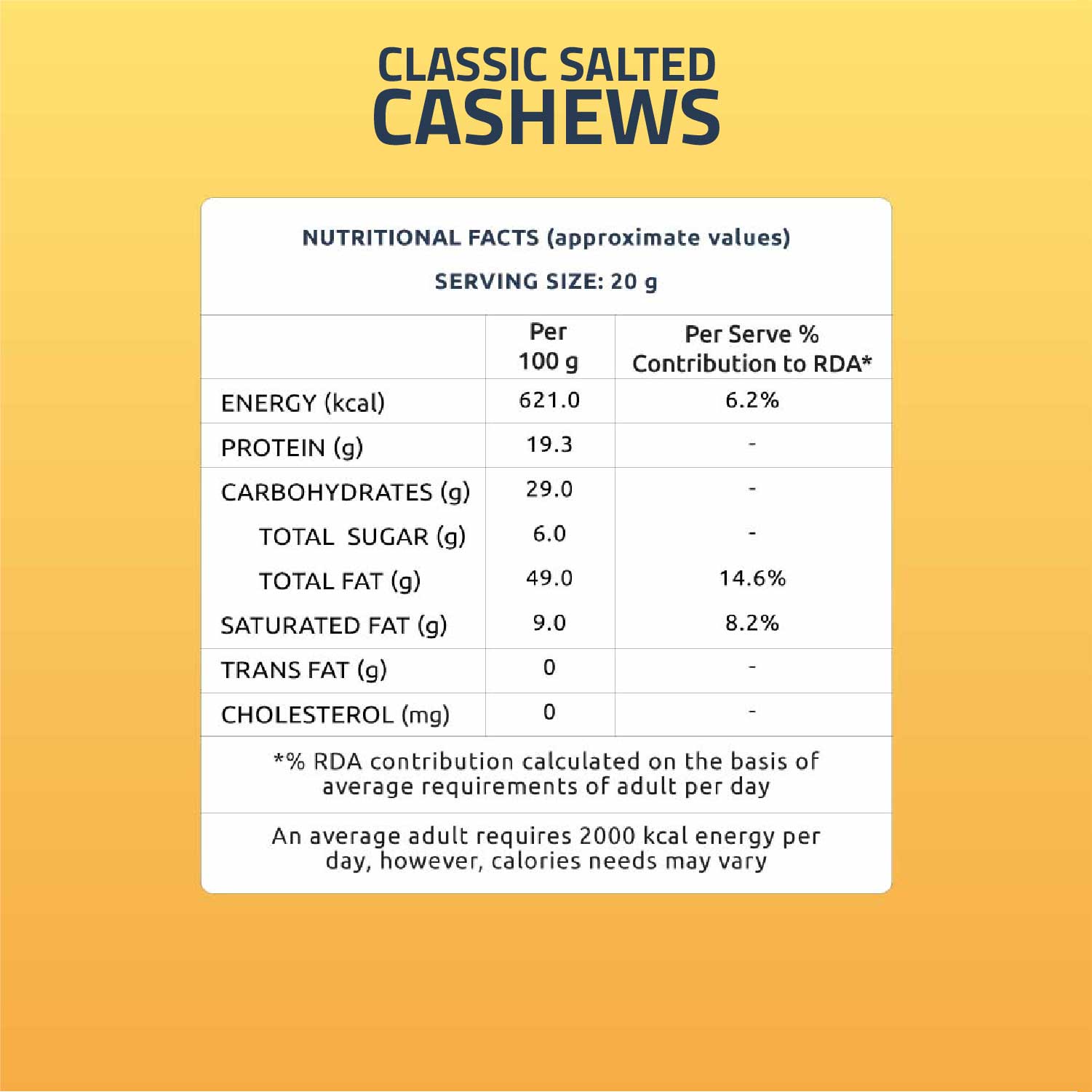 blackpeppercashews160gclassicsaltedcashews160g