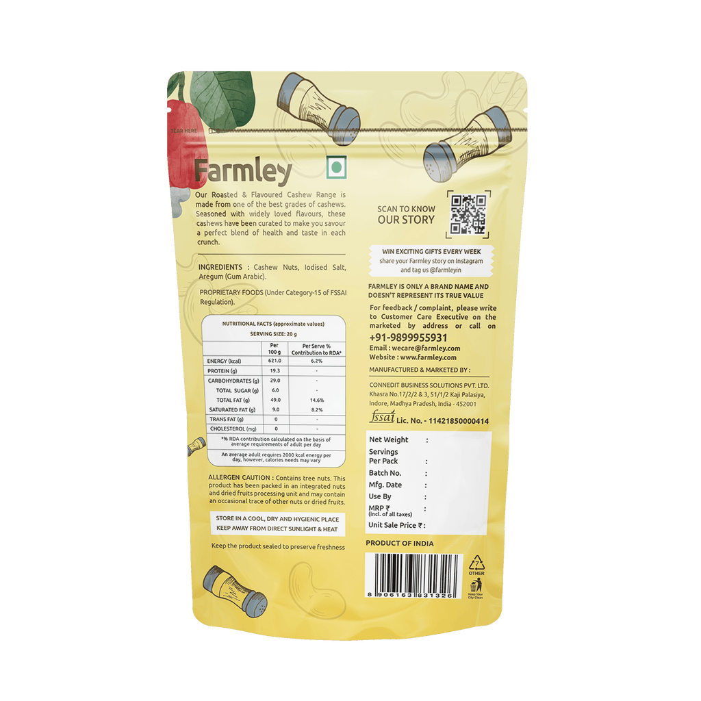 blackpeppercashews160gclassicsaltedcashews160g