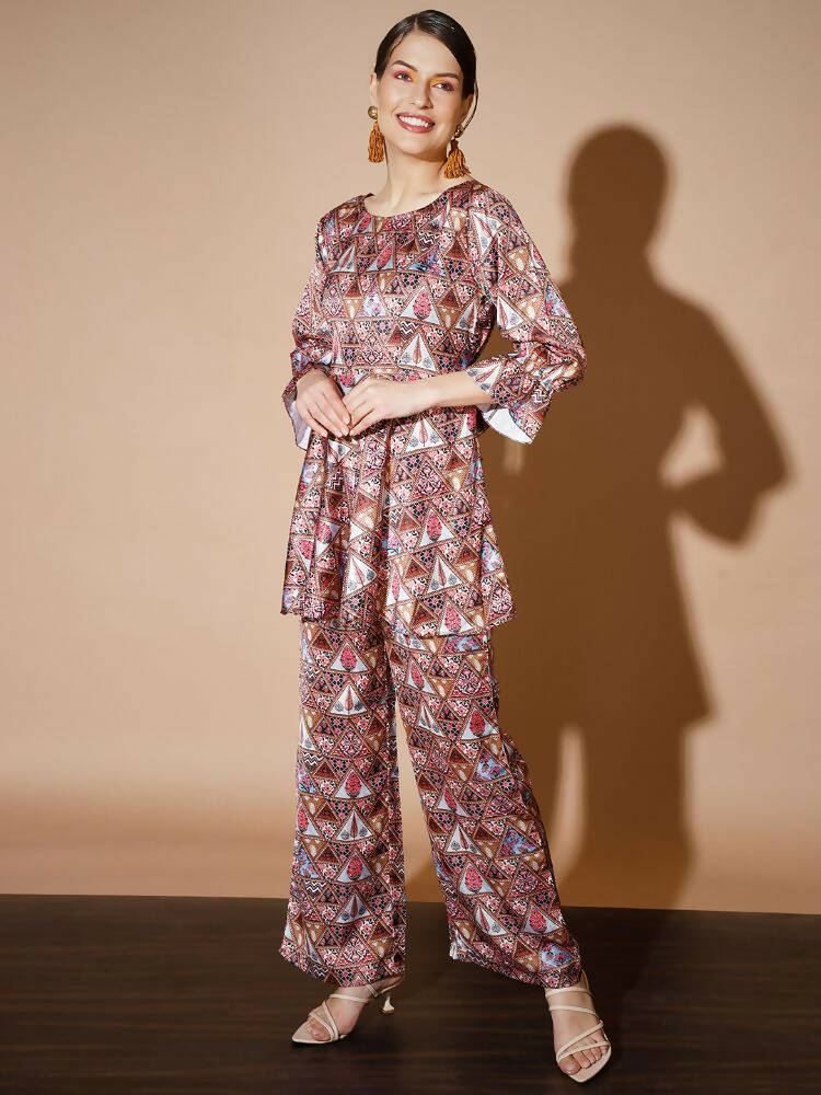 Myshka Women Multi Printed Co-Ords - Distacart