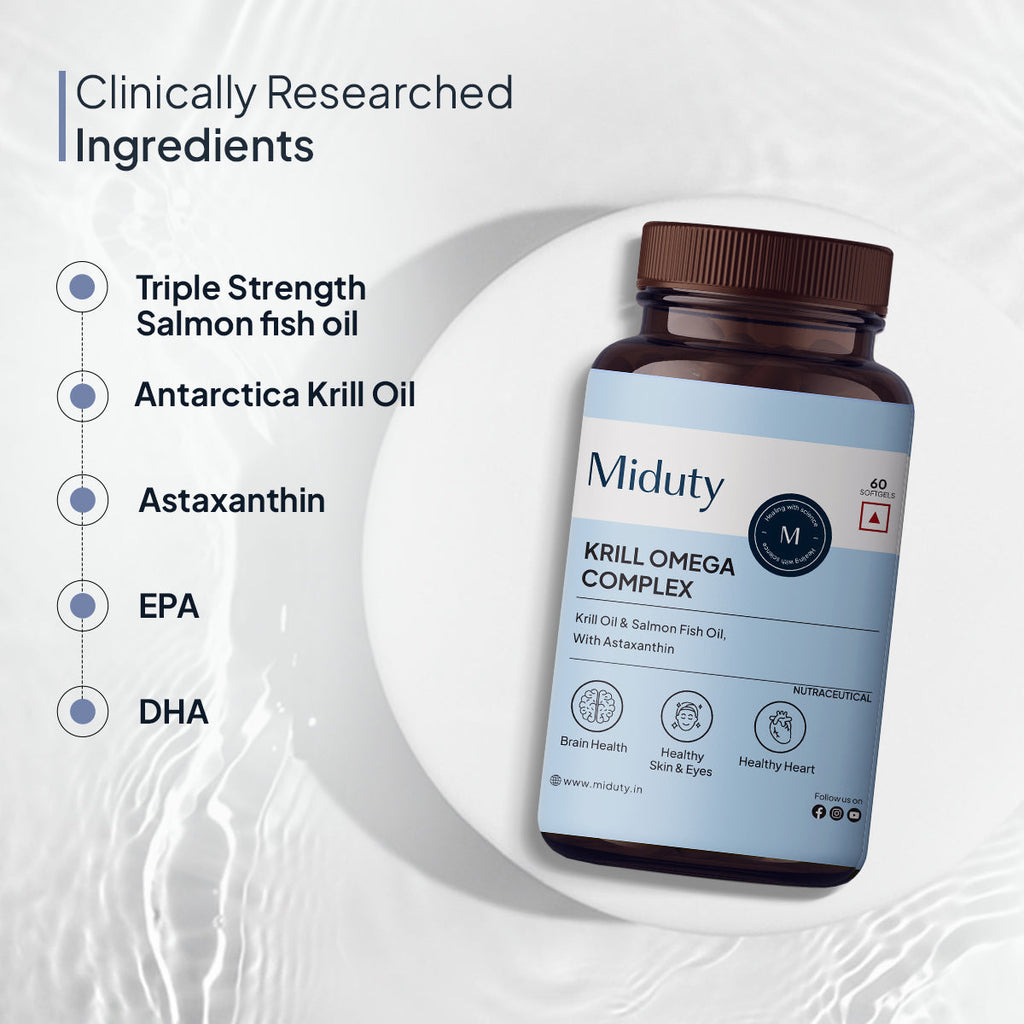 Miduty by Palak Notes Krill Omega Complex Softgels - Distacart