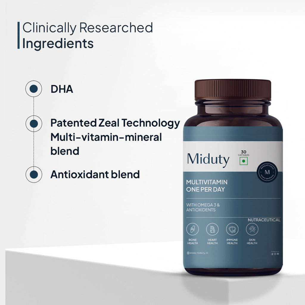 Miduty by Palak Notes Multivitamin One Per Day Capsules - Distacart
