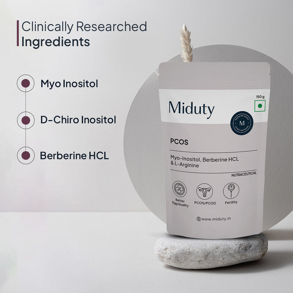 Miduty by Palak Notes PCOS Periods Fertility Powder - Distacart