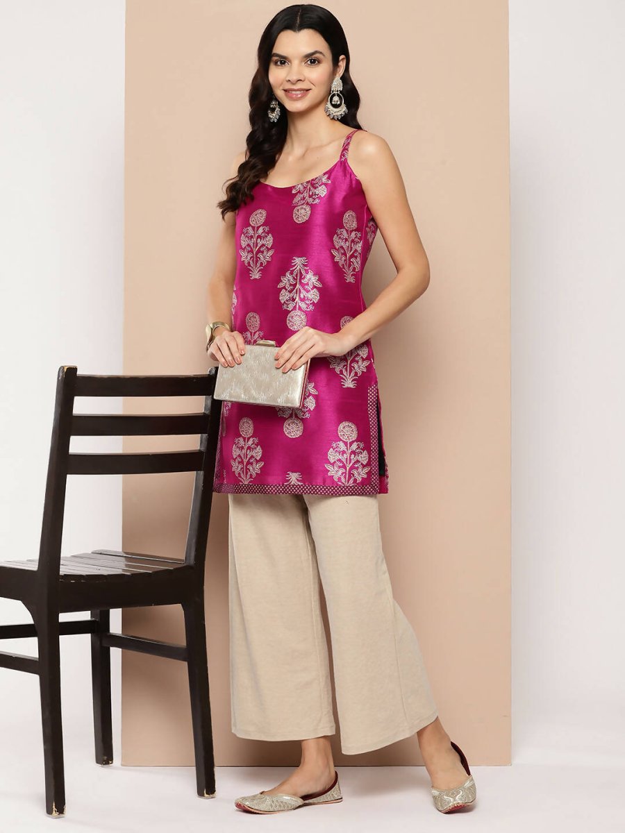 Ahalyaa Women's Traditional wear Tunic - Royal Pink