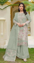 Anaita Green Fox Georgette Stitched Suit with Embroidery Sequins - Distacart